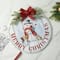 Glitzhome® 15" Merry Christmas Round Door Hanger
